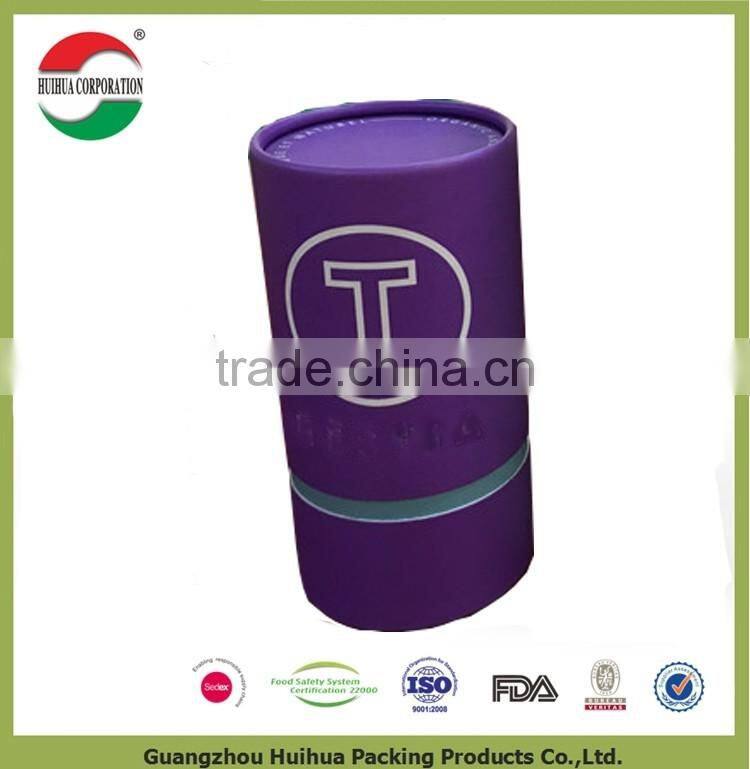 Round cardboard gift Box Recycled Brown kraft Paper Tube