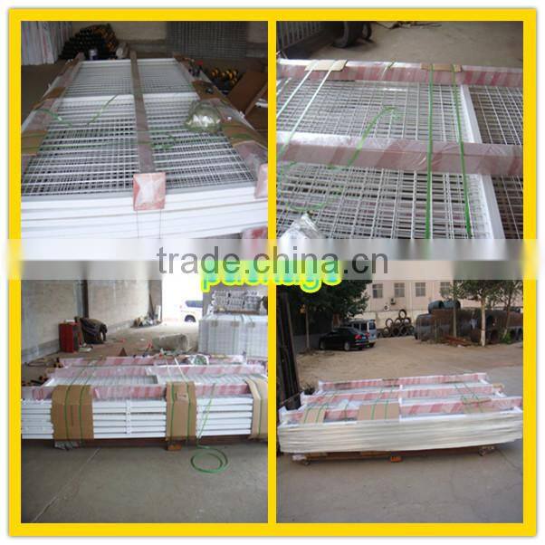 PVC coated welded wire mesh fence panels in 6 gauge.