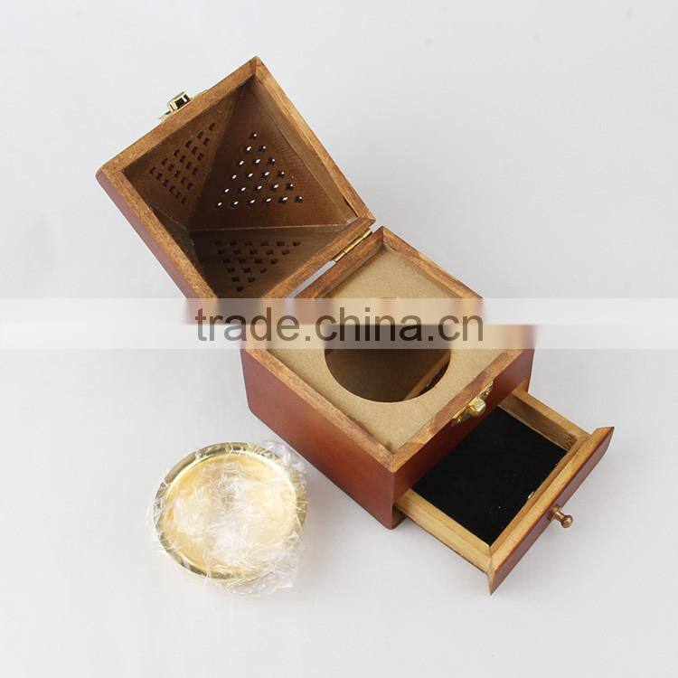 HOT SELL PYRAMID SHAPE WOOD INCENSE BURNER WHOLESALE INCENSE BURNER WOODEN