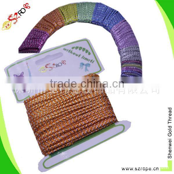 2mm color rope, colored pp braided rope