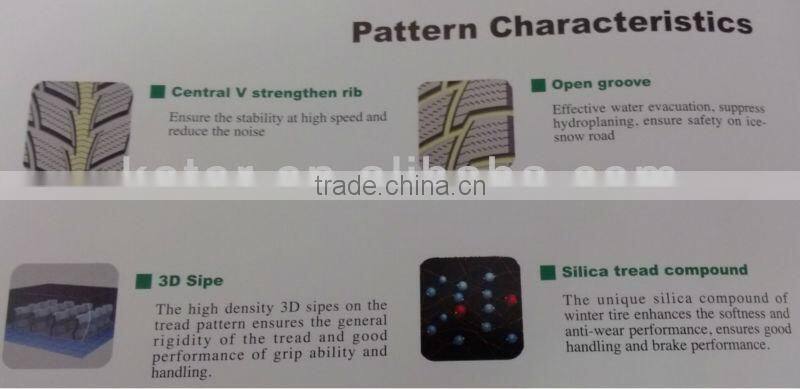 255/65R16 Snow tyres, THREE-A BRAND, New Design Pattern ECOSNOW 4X4