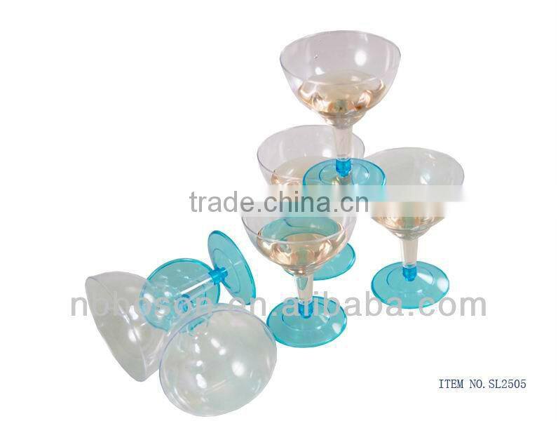 6 pcs plastic goblet set