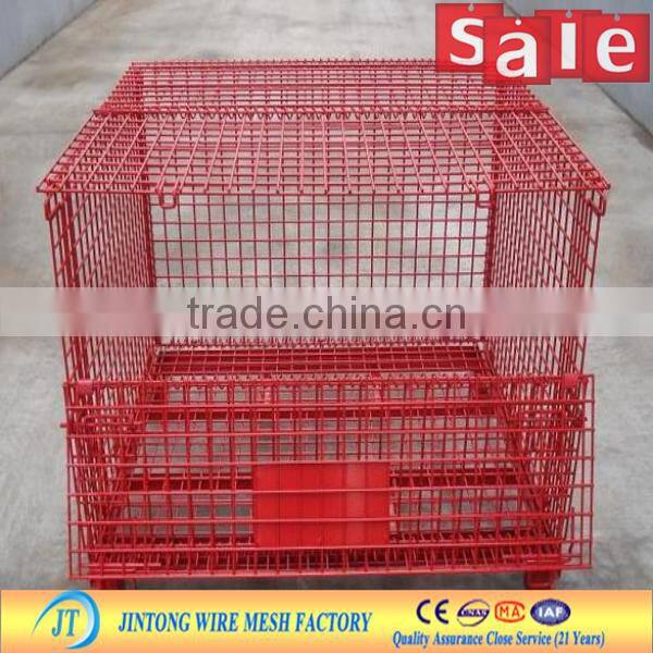 JT factory galvanized zinc coated wire container/storage basket