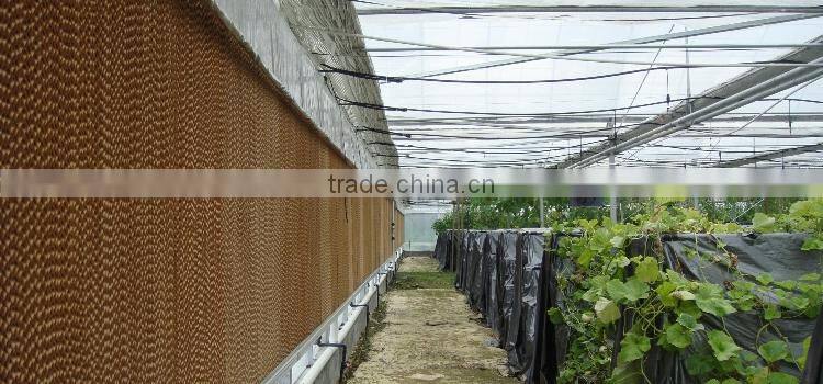 Greenhouse evaporative cooling pad