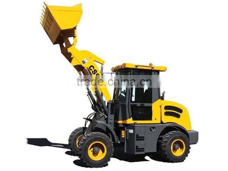 China Construction Machinery 0.7 m3 Fornt Loader 1500kg Wheel loader hot sale.