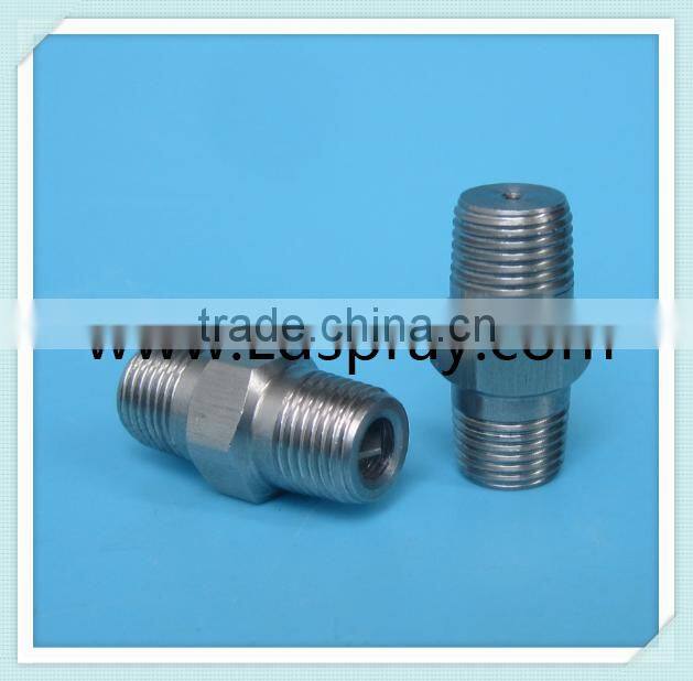 Stainless steel two double threads fulljet washing nozzle
