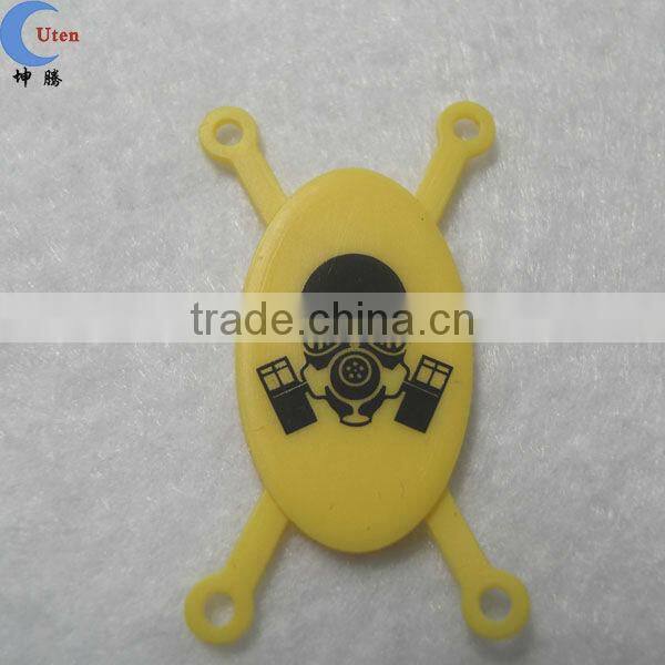 red with picture printing cheap silicone bracelet parts