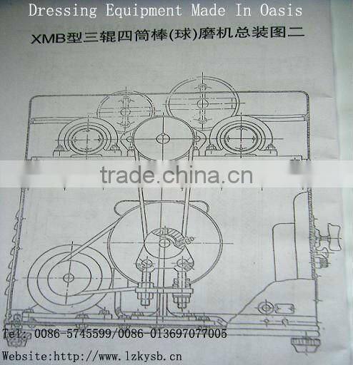 Lab Ceramic lined ball mill/XZM Vibration mill prototype/XMP four-drums Mill