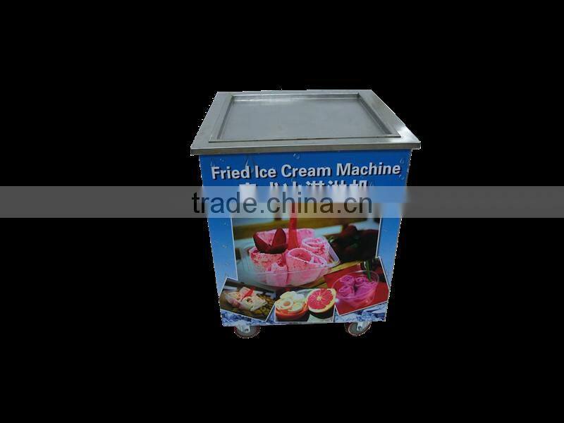 Factory supply fried ice cream machine,pan fried ice cream machine