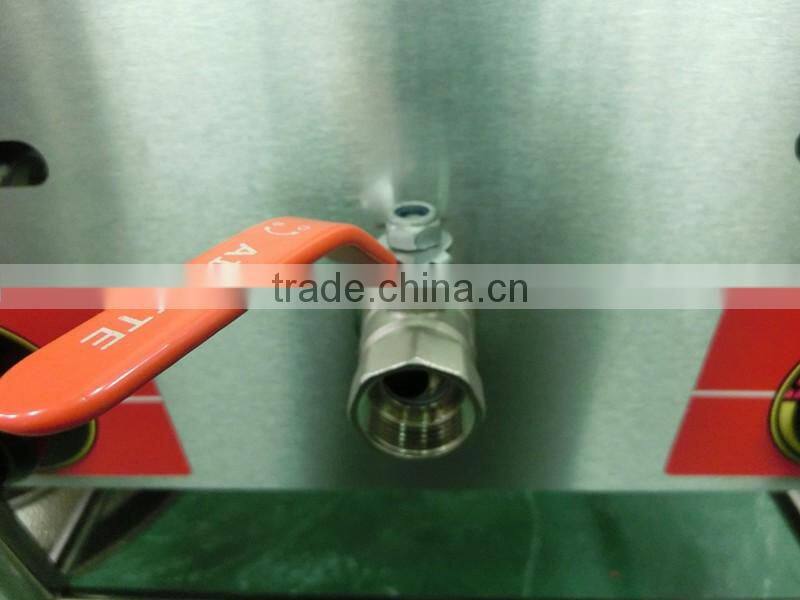 factory price gas duplex double basket fryer , double basket gas deep fryer for sale,gas deep fryer(ZQW-75)