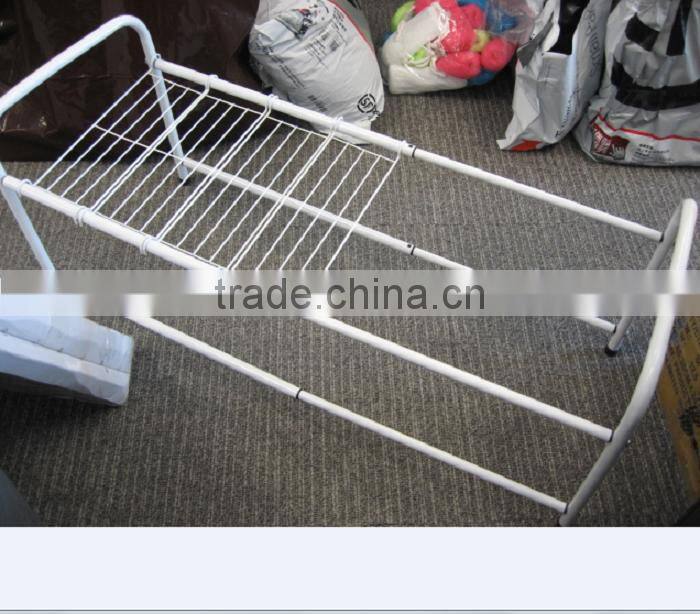 customized stretch 2tiers metal floding book shelf
