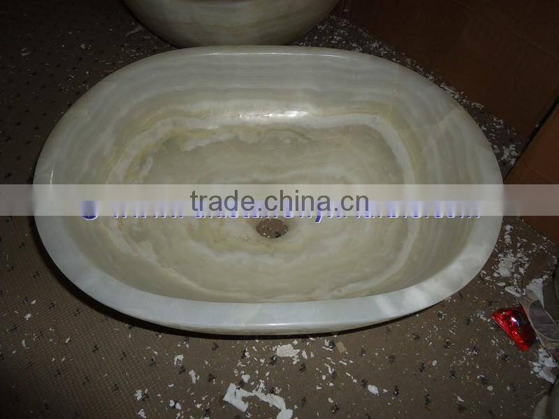 NEW MODERN PURE WHITE ONYX FLOWER SHAPED SINKS AND BASINS