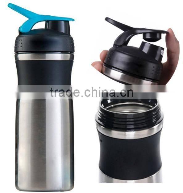 750ml 26 ounce #304 18/8 stainless steel BPA free water bottle protein shaker custom color low MOQ leaking proof