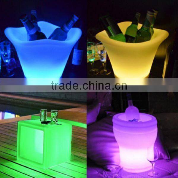 factory made white led lighting with outdoor ice bucket with led light