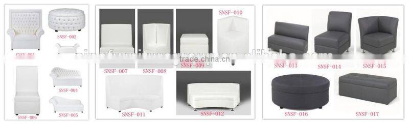 White leather wedding furniture wedding sofa
