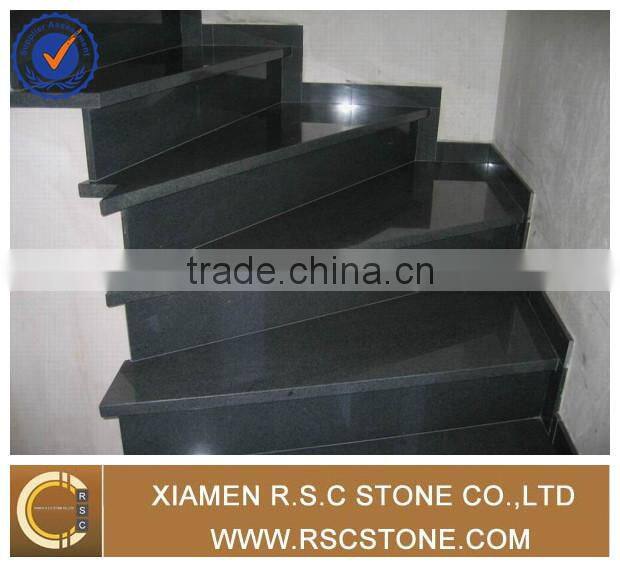 Padang dark G654 granite stairs
