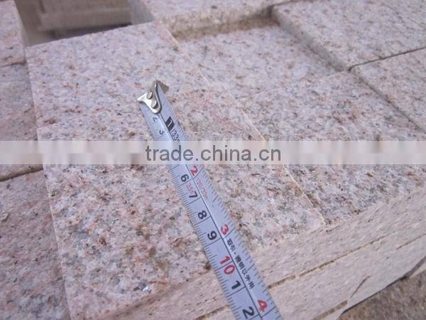 chinese yellow granite paving stone setts G682