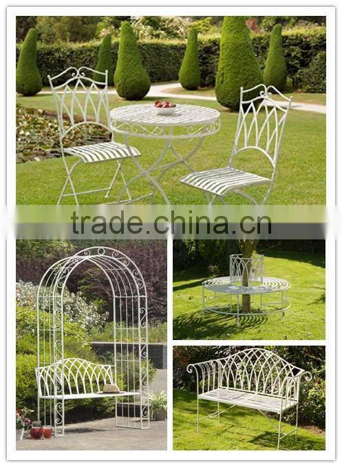 Wrought iron 2 seater bench