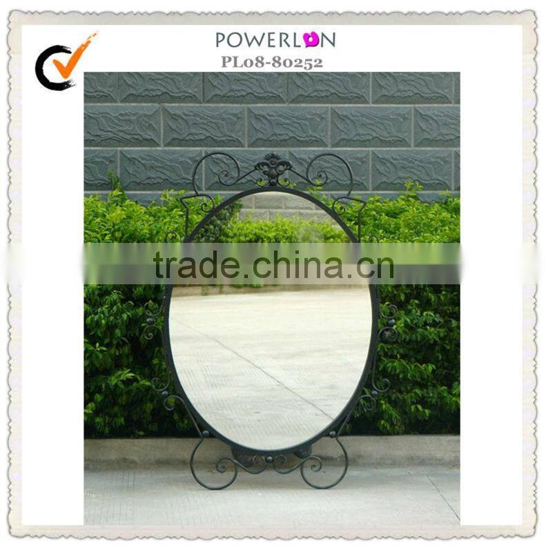 Round Decorative Metal Wall Days Decor Mirror