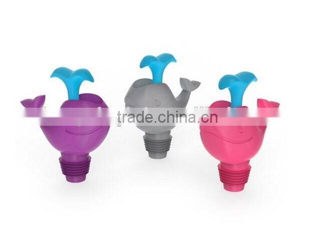Silicone Wine Pourer and Stopper Spout