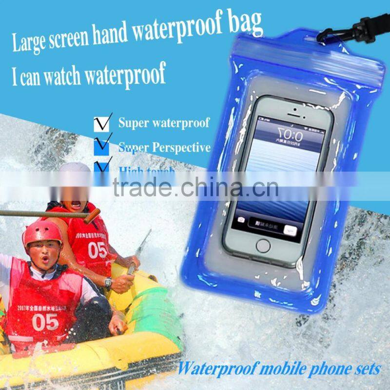 Newest small PVC Waterproof zip lock phone Bag