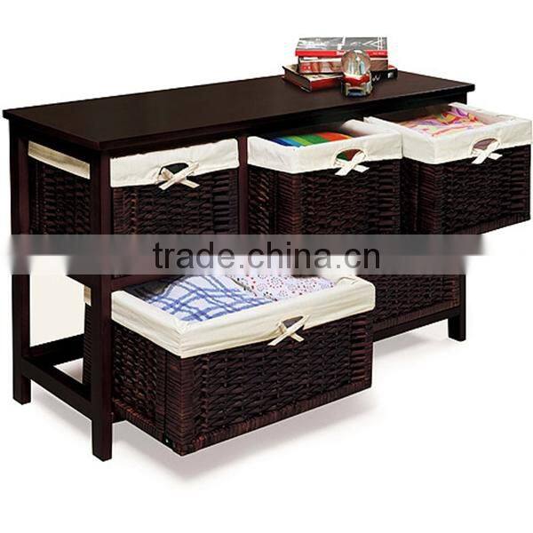 Exquisite wicker/willow basketkitchen cabinet basket wholesale