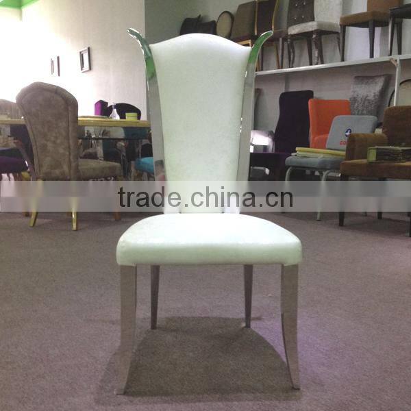 Chinese supplier brushed stainless steel chair furniture dining chair