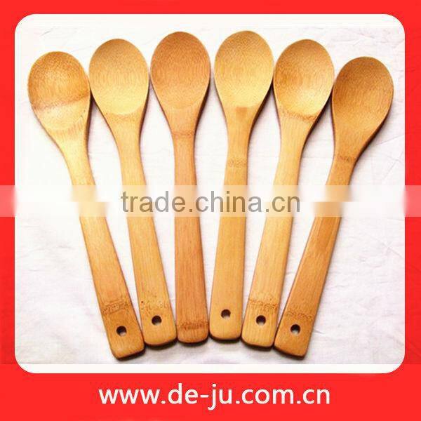 Oval Bamboo Slotted Spoon Stew Pot Tools Bamboo Skimmers