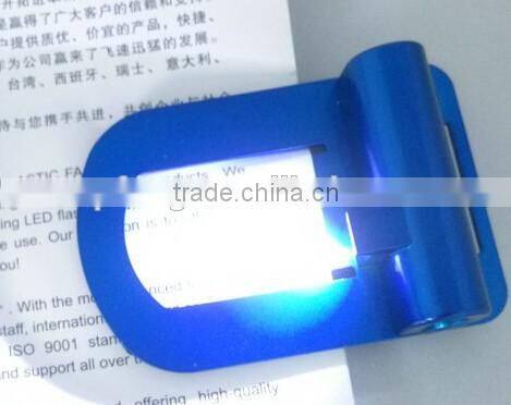 led clip bookmark light for promotion/led clip light/flashing light clip light/mini clip led light