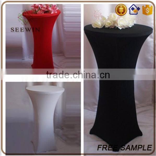 trendy high bar cocktail table cloth for christmas/wedding party
