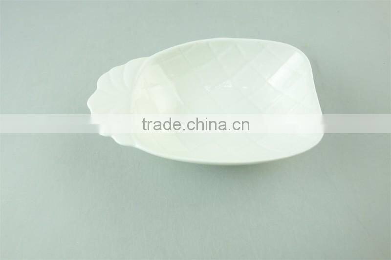 Ceramic white porcelain small dishes fruit shape /serving dishes wholesale cheap price