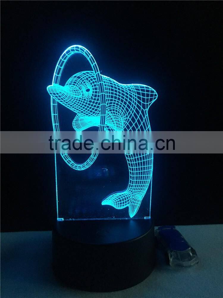 Rechargeable battery for LED light 3D Acrylic LED mood light