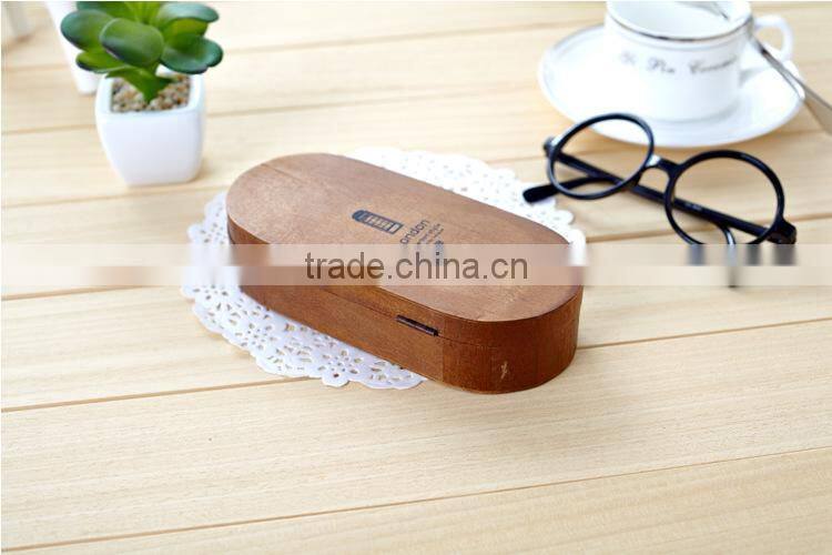 Wood look brown eyeglass case for sunglasses,glasses storage box,handmade box