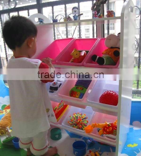 kids toys wooden display storage cabinet