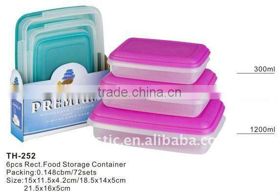plastic storage container for lunch and vegetable