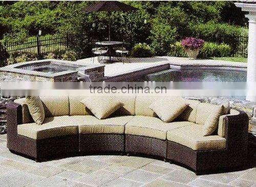 2015 Husen 5 Pieces Stylish Outdoor Wicker Garden Sofa Set
