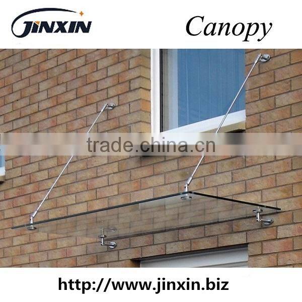 Stainless Steel wall mount Glass Canopy & Awning window door entrance