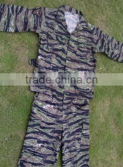 Military protected digital jungle uniform