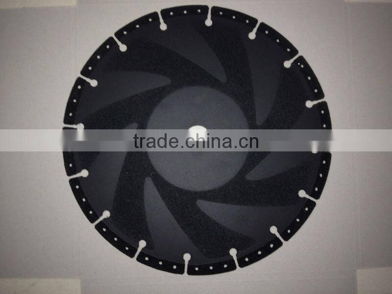 Gold color Vacuum Brazed diamond Grinding Disc with key slot/Brazed Diamond saw blade