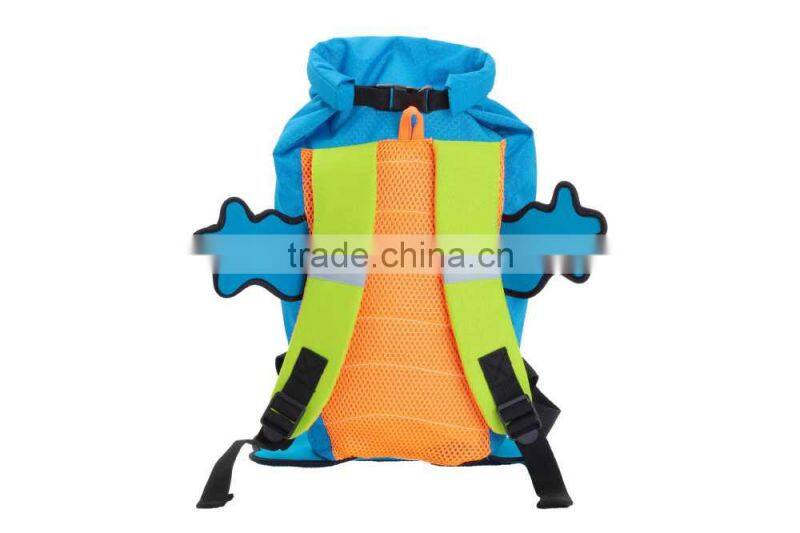 water proof light weight kids cute swimming backpack, animal fish frog shaped bag,