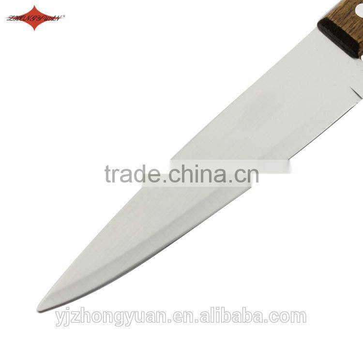 ZY-B50022 6 inch popular chef knife kitchen knife with brown hardwood handle