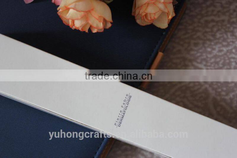 Cheap white hand folding fan paper box