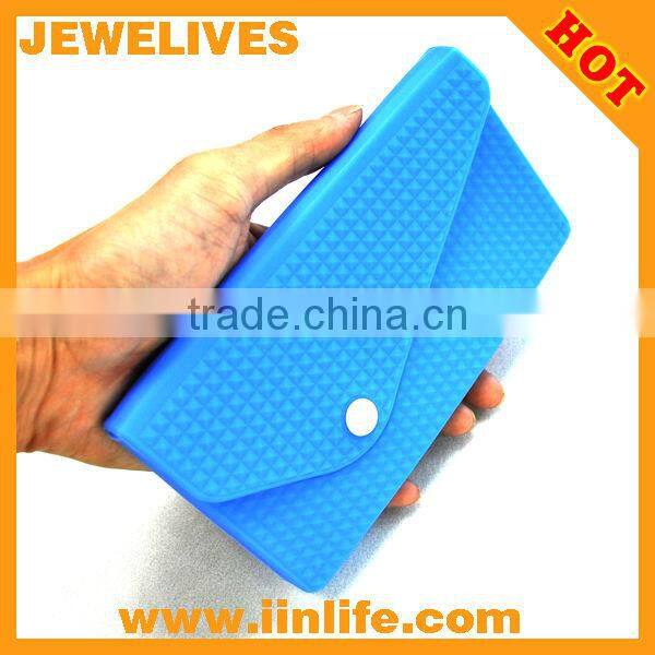 Colorful Korea Style Envelope Clutch Chain Purse silicone bag For Womens coin bags cosmetic bag