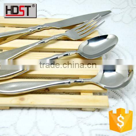 2015 new design Stainless Steel flight cutlery set laser line on handle
