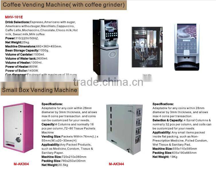 2015 High Quality Condom Vending Machine With CE