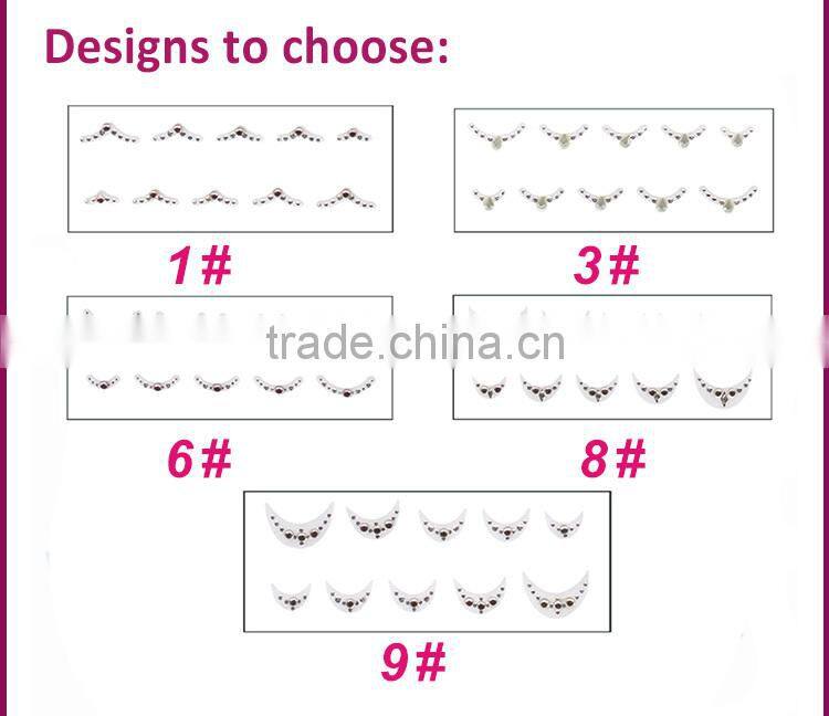 Fashion rhinestone rhinestone stone nail stickers for DIY