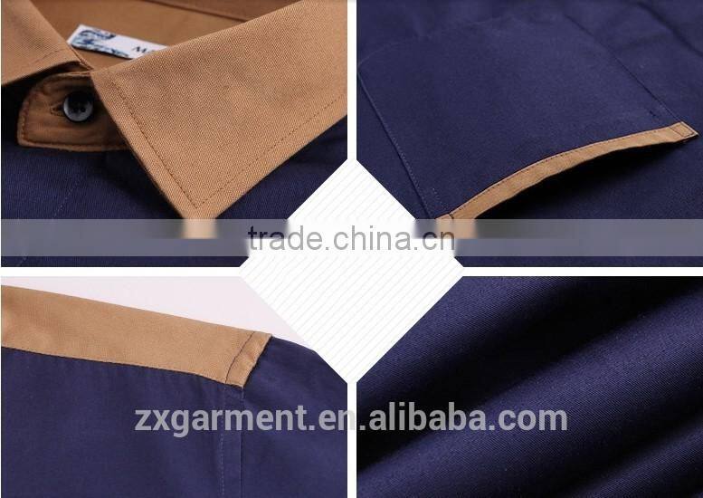 ZX OEM Mens Dress Shirts Italian style mens shirt with custom label