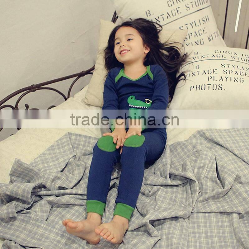 OEM 100% cotton kids sleepwear lovely animal custom design children pajama