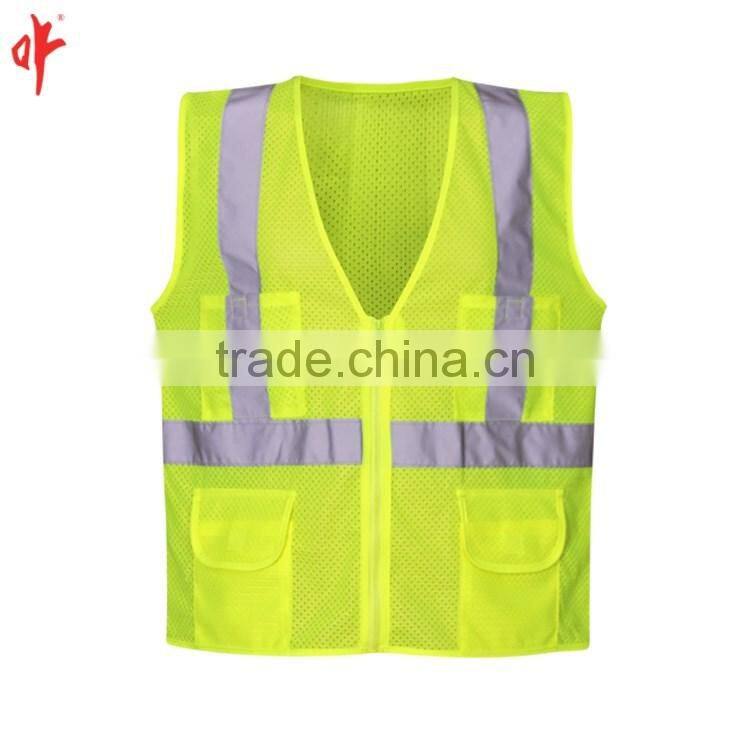 Fluorescent Yellow Environmental protection manufacturer Reflective Safety Clothing