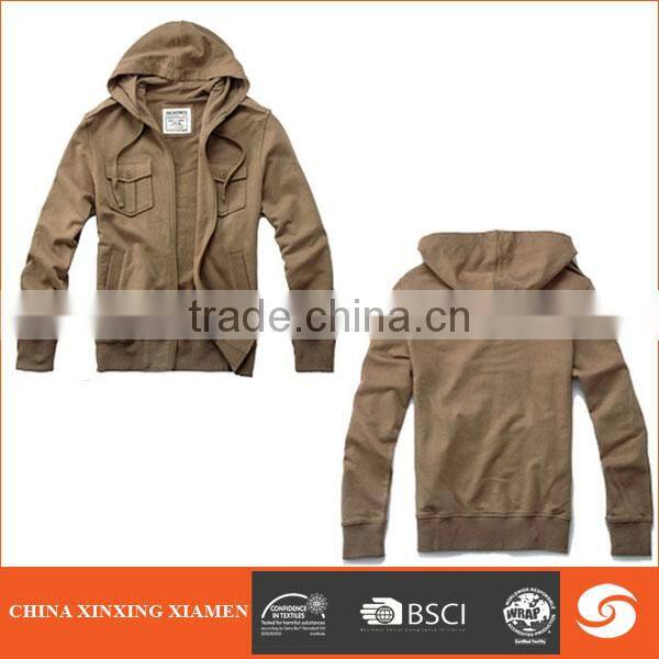 Hot sale Zipper openning Men Custom Hoodies for hiking